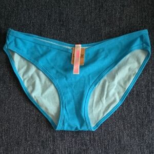 PINK Victoria's Secret Blue Bikini Panties